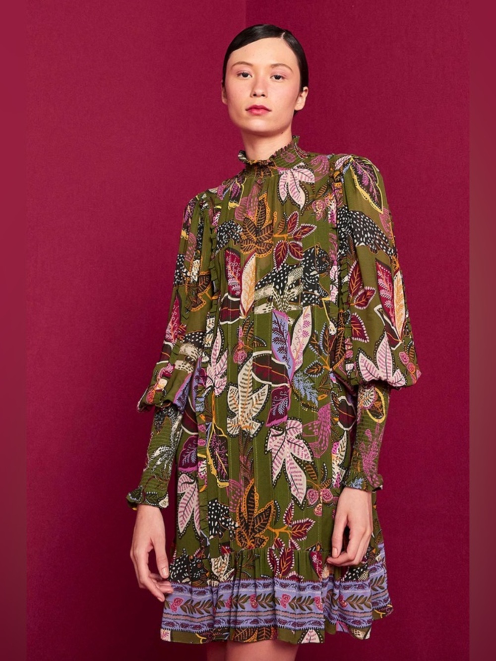 Farm Rio Jungle Mini Dress